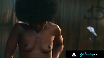 Feral Stacked Sluts Unleash A Wild, Rough Strap-on Orgy In A Gritty Abandoned Garage