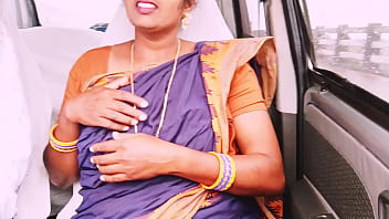 Indian Housekeeper Gets Nasty In The Car With Dirty Telugu Whispers And Golden Shower Action.