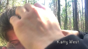 Nearly Caught Deepthroating My Stepbrother’s Cock In The Woods