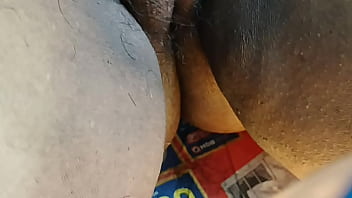 Desi Bhabi Scrubbing Her Wet, Hairy Pussy Clean