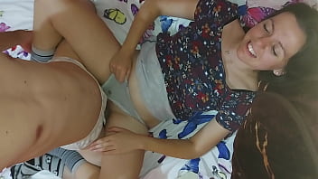 Naughty Stepsister Teases Her Stepbrother’s Massive Cock Until They Can’t Resist Fucking Hard