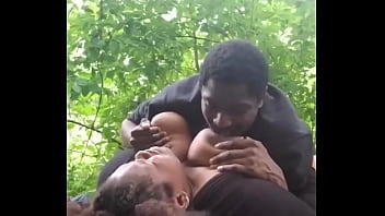 Public Pounding For A Thick Young Ebony With A Big Booty
