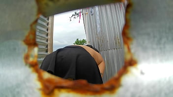 Outdoor Booth Recording Of A Woman With A Huge Ass