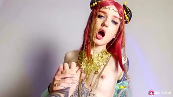 Fiery Redhead Sunako K Screams In Ecstasy As She Takes A Hard, Deep Pounding.
